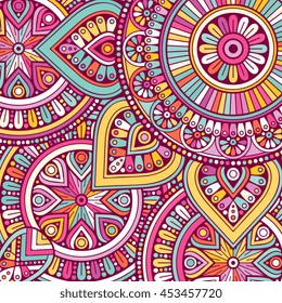 Flower Mandala. Vintage decorative elements. Oriental pattern, vector illustration. Islam, Arabic, Indian, turkish, pakistan, chinese, ottoman motifs