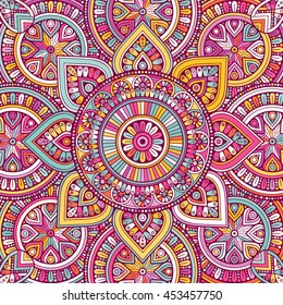 Flower Mandala. Vintage decorative elements. Oriental pattern, vector illustration. Islam, Arabic, Indian, turkish, pakistan, chinese, ottoman motifs