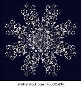 Flower Mandala. Vintage decorative elements
