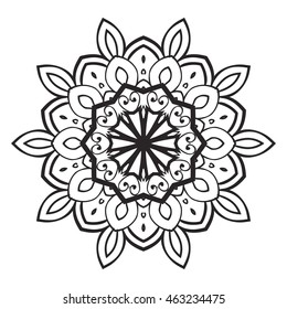 Flower Mandala. Vintage decorative elements. Oriental pattern, vector illustration. Islam, Arabic, Indian turkish pakistan chinese ottoman motifs