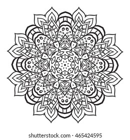 Flower Mandala. Vintage decorative elements. Oriental pattern, vector illustration. Islam, Arabic, Indian turkish pakistan chinese ottoman motifs