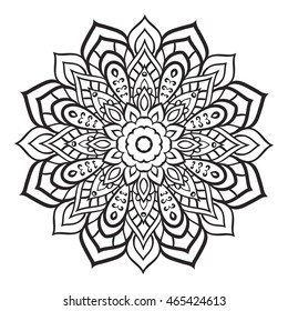 Flower Mandala. Vintage decorative elements. Oriental pattern, vector illustration. Islam, Arabic, Indian turkish pakistan chinese ottoman motifs