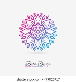 Flower Mandala. Vintage decorative elements. Oriental pattern, vector illustration. Islam, Arabic, Indian, turkish, pakistan, chinese, ottoman motifs