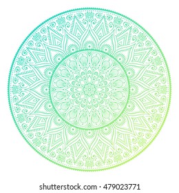 Flower Mandala. Vintage decorative elements. Oriental pattern, vector illustration. Islam, Arabic, Indian, turkish, pakistan, chinese, ottoman motifs