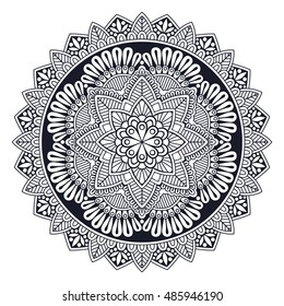 Flower Mandala. Vintage decorative elements. Oriental pattern, vector illustration. Islam, Arabic, Indian, turkish, pakistan, chinese, ottoman motifs