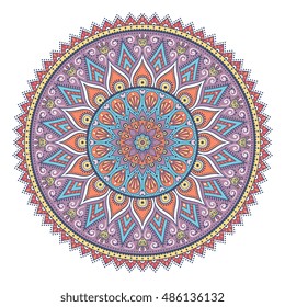 Flower Mandala. Vintage decorative elements. Oriental pattern, vector illustration. Islam, Arabic, Indian, turkish, pakistan, chinese, ottoman motifs
