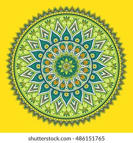 Flower Mandala. Vintage decorative elements. Oriental pattern, vector illustration. Islam, Arabic, Indian, turkish, pakistan, chinese, ottoman motifs