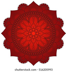Flower Mandala. Vintage decorative elements. Oriental pattern, vector illustration. Islam, Arabic, Indian, turkish, pakistan, chinese, ottoman motifs