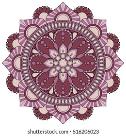 Flower Mandala. Vintage decorative elements. Oriental pattern, vector illustration. Islam, Arabic, Indian, turkish, pakistan, chinese, ottoman motifs