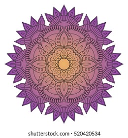 Flower Mandala. Vintage decorative elements. Oriental pattern, vector illustration. Islam, Arabic, Indian, turkish, pakistan, chinese, ottoman motifs