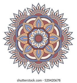 Flower Mandala. Vintage decorative elements. Oriental pattern, vector illustration. Islam, Arabic, Indian, turkish, pakistan, chinese, ottoman motifs