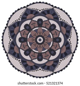 Flower Mandala. Vintage decorative elements. Oriental pattern, vector illustration. Islam, Arabic, Indian, turkish, pakistan, chinese, ottoman motifs