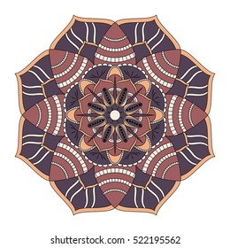Flower Mandala. Vintage decorative elements. Oriental pattern, vector illustration. Islam, Arabic, Indian, turkish, pakistan, chinese, ottoman motifs