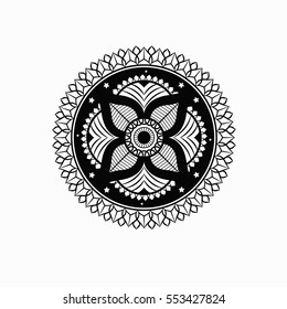 Flower Mandala. Vintage decorative elements. pattern, illustration. Islam, Arabic, Indian, turkish, pakistan, chinese. Round Ornament Pattern, vector