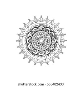 Flower Mandala. Vintage decorative elements. pattern, illustration. Islam, Arabic, Indian, turkish, pakistan, chinese. Round Ornament Pattern, vector