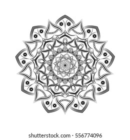Flower Mandala. Vintage decorative elements. pattern, illustration. Islam, Arabic, Indian, turkish, pakistan, chinese. Round Ornament Pattern, vector