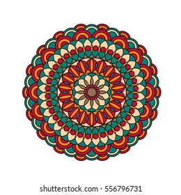 Flower Mandala . Vintage decorative elements. pattern, illustration. Islam, Arabic, Indian, turkish, pakistan, chinese. Round Ornament Pattern, vector,