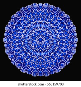Flower Mandala . Vintage decorative elements. pattern, illustration. Islam, Arabic, Indian, turkish, pakistan, chinese. Round Ornament Pattern, vector.