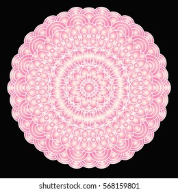 Flower Mandala . Vintage decorative elements. pattern, illustration. Islam, Arabic, Indian, turkish, pakistan, chinese. Round Ornament Pattern, vector.