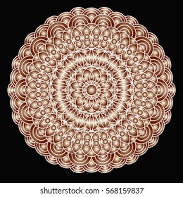 Flower Mandala . Vintage decorative elements. pattern, illustration. Islam, Arabic, Indian, turkish, pakistan, chinese. Round Ornament Pattern, vector.