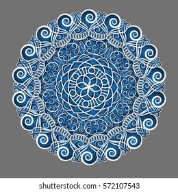 Flower Mandala . Vintage decorative elements. pattern, illustration. Islam, Arabic, Indian, turkish, pakistan, chinese. Round Ornament Pattern, vector.