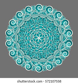 Flower Mandala . Vintage decorative elements. pattern, illustration. Islam, Arabic, Indian, turkish, pakistan, chinese. Round Ornament Pattern, vector.