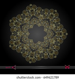Flower Mandala. Vintage decorative elements. Oriental pattern, vector illustration. Islam Arabic Indian