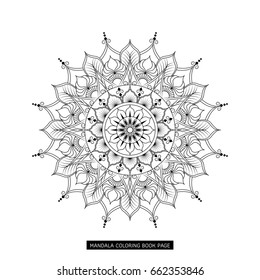 Flower Mandala. Vintage decorative elements. Oriental pattern, vector illustration. Islam, Arabic, Indian, spain, turkish, pakistan, chinese,ottoman motifs.