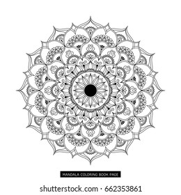 Flower Mandala. Vintage decorative elements. Oriental pattern, vector illustration. Islam, Arabic, Indian, spain, turkish, pakistan, chinese,ottoman motifs.