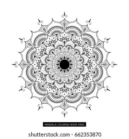 Flower Mandala. Vintage decorative elements. Oriental pattern, vector illustration. Islam, Arabic, Indian, spain, turkish, pakistan, chinese,ottoman motifs.