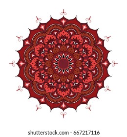 Flower Mandala. Vintage decorative elements. Oriental pattern, vector illustration. Islam, Arabic, Indian, spain, turkish, pakistan, chinese,ottoman motifs. 