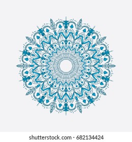 Flower Mandala. Vintage decorative elements. Oriental pattern, vector illustration.