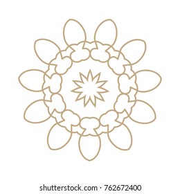 Flower Mandala. Vintage decorative elements. Oriental pattern, vector illustration. Islam, Arabic, Indian, moroccan,spain, turkish, pakistan, chinese, mystic, ottoman motifs.