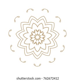 Flower Mandala. Vintage decorative elements. Oriental pattern, vector illustration. Islam, Arabic, Indian, moroccan,spain, turkish, pakistan, chinese, mystic, ottoman motifs.