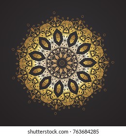 Flower Mandala. Vintage decorative elements. Oriental pattern, vector illustration. Islam, Arabic, Indian, moroccan,spain, turkish, pakistan, chinese, mystic, ottoman motifs.