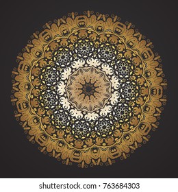 Flower Mandala. Vintage decorative elements. Oriental pattern, vector illustration. Islam, Arabic, Indian, moroccan,spain, turkish, pakistan, chinese, mystic, ottoman motifs.