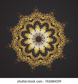 Flower Mandala. Vintage decorative elements. Oriental pattern, vector illustration. Islam, Arabic, Indian, moroccan,spain, turkish, pakistan, chinese, mystic, ottoman motifs.