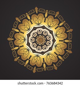 Flower Mandala. Vintage decorative elements. Oriental pattern, vector illustration. Islam, Arabic, Indian, moroccan,spain, turkish, pakistan, chinese, mystic, ottoman motifs.