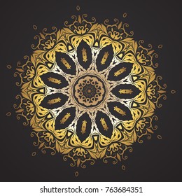Flower Mandala. Vintage decorative elements. Oriental pattern, vector illustration. Islam, Arabic, Indian, moroccan,spain, turkish, pakistan, chinese, mystic, ottoman motifs.