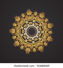 Flower Mandala. Vintage decorative elements. Oriental pattern, vector illustration. Islam, Arabic, Indian, moroccan,spain, turkish, pakistan, chinese, mystic, ottoman motifs.