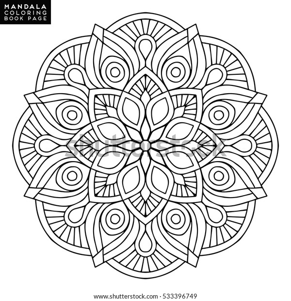 Flower Mandala. Vintage decorative elements.\
Oriental pattern, vector illustration. Islam, Arabic, Indian,\
moroccan,spain,  turkish, pakistan, chinese, mystic, ottoman\
motifs. Coloring book\
page
