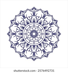 Flower Mandala Vintage decorative pattern 