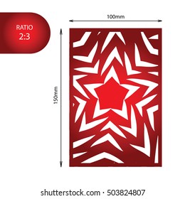 Flower mandala wedding invitation - hand drawn zentangle pattern. Perfect for laser cutting.