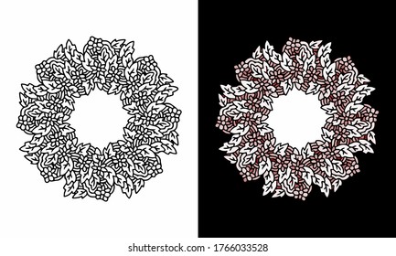Flower Mandalas. Beautiful decorative elements. Oriental pattern, vector illustration. Islam, Arabic, Indian, ottoman motifs