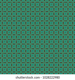 Flower Mandalas seamless pattern. Blue, green and brown vintage decorative elements. Oriental pattern, Islam, Arabic, Indian, turkish, pakistan, chinese, mystic, ottoman motifs.