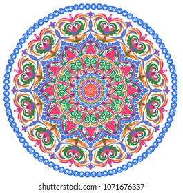 Flower Mandalas. Vintage decorative elements. Oriental pattern, vector illustration. Islam, Arabic, Indian, turkish, pakistan, chinese, ottoman motifs