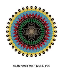Flower Mandalas. Vintage decorative elements