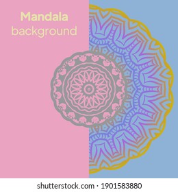 Blume Mandalas. Vintage dekorative Elemente. Vektorgrafik