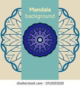 Blume Mandalas. Vintage dekorative Elemente. Vektorgrafik