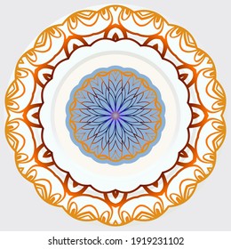 Mandalas de flores. Elementos decorativos de época. Ilustración del vector